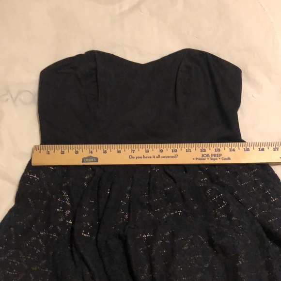 Moulinette Soeurs Strapless Black Lace Dress - Picture 14 of 15